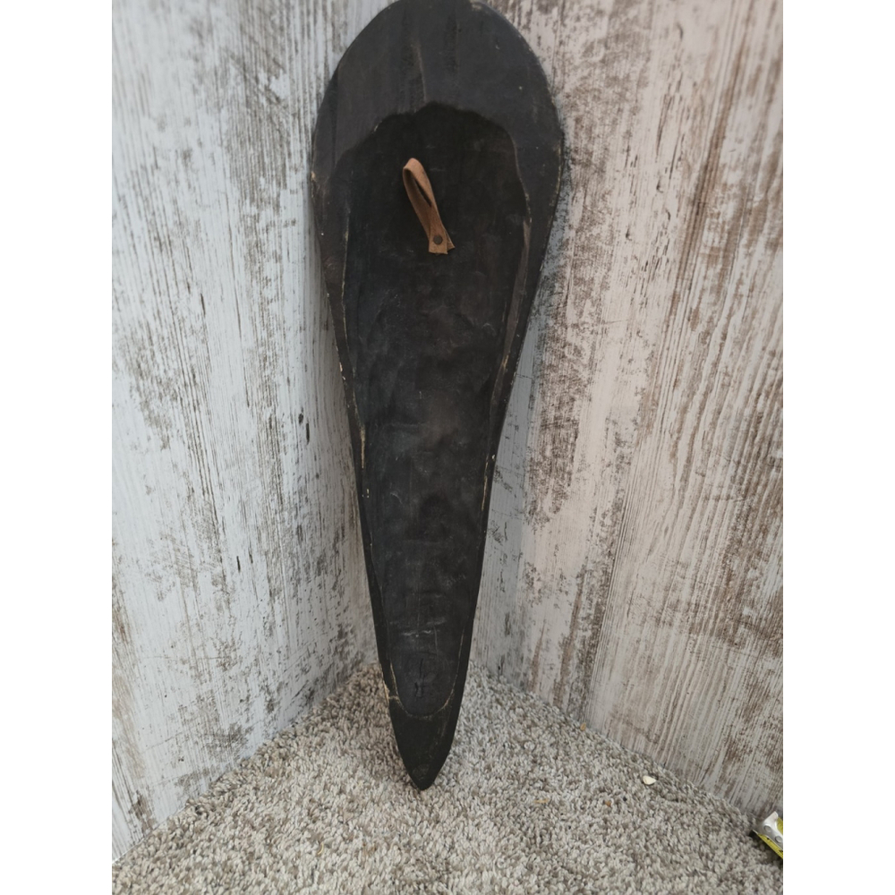 wood mask handcrafted 18" - Picture 4 of 8